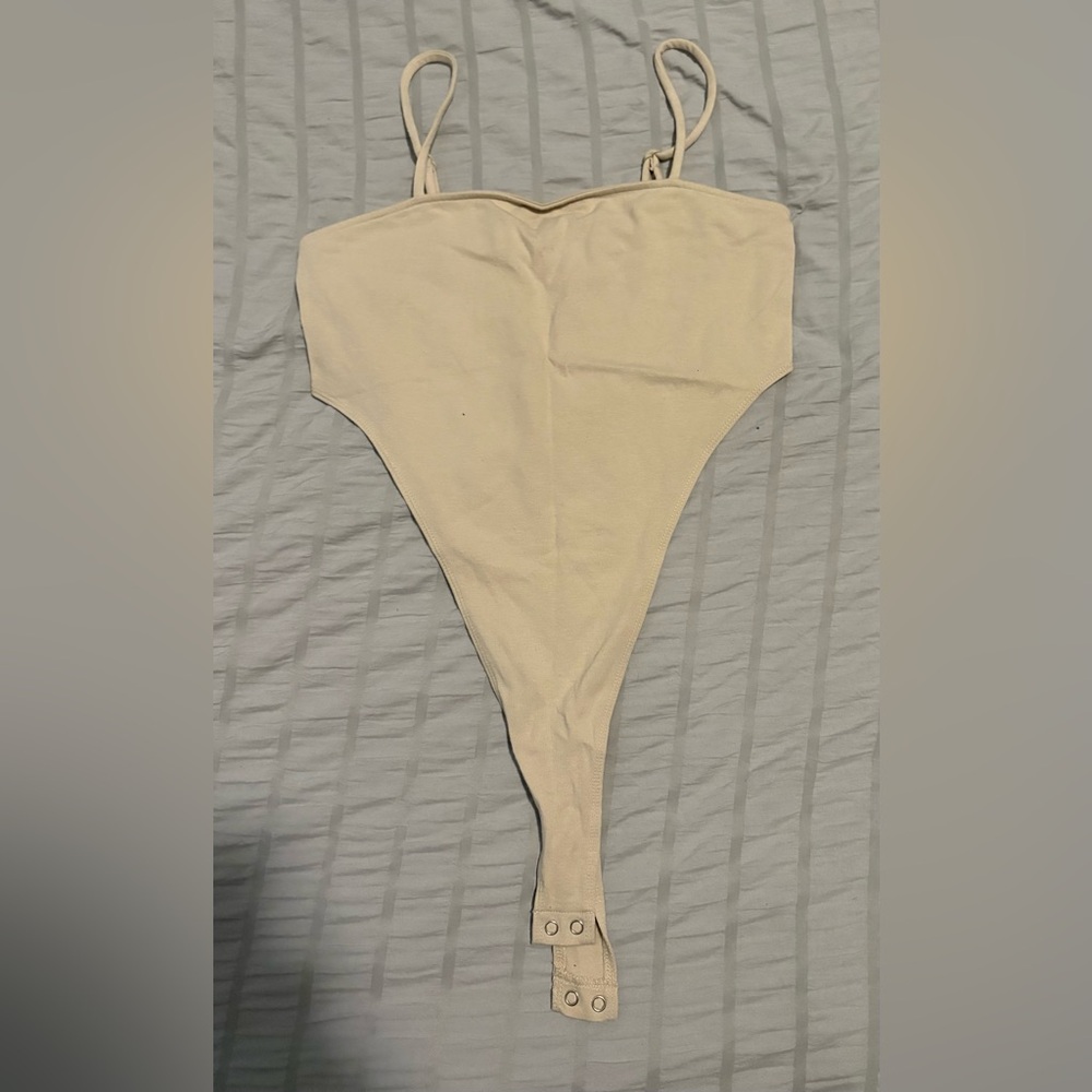 SHEIN Beige Bodysuit